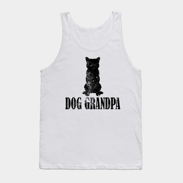 Shiba Inu Dog Grandpa Tank Top by AstridLdenOs